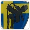 Swedish Prancing Moose Decal